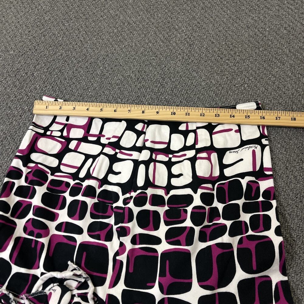 Moschino Skirt Womens Size 12 Donna Flare Purple Black - Picture 10 of 11